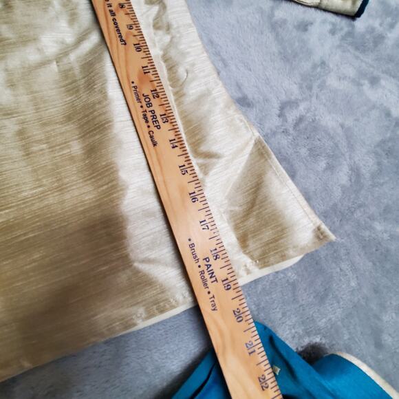 Kurta Suit Jacket & Vest Boys 2 Blue Turqoise Gold Button Front Wedding Indian - Picture 10 of 16